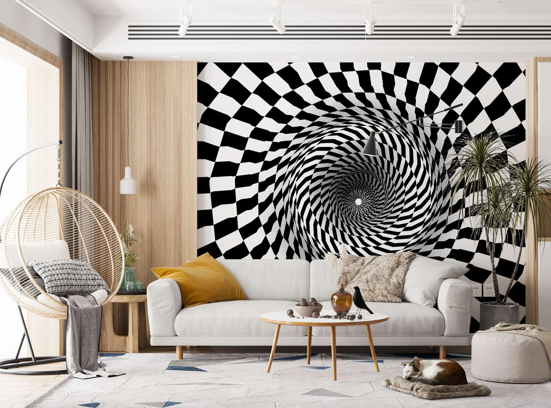 3D tapéta - ultramodern dekorációs módszer.