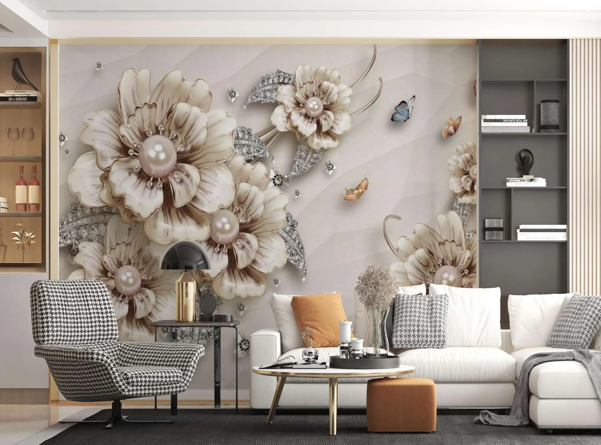 4 façons originales d'utiliser le papier peint 3D