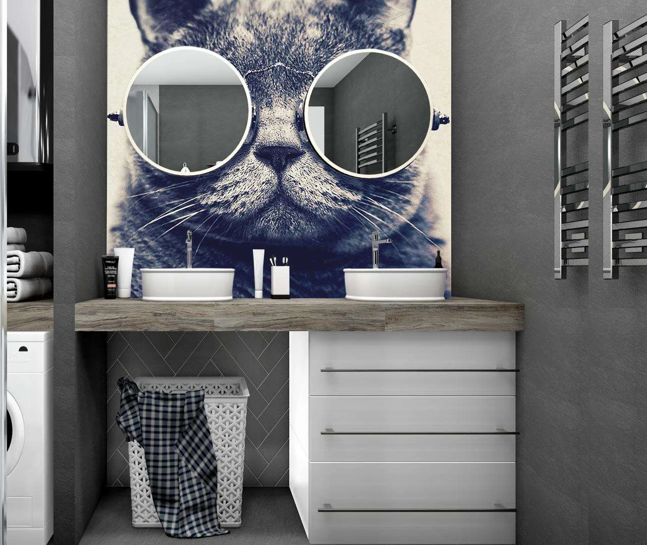 Super washable wallpaper for the bathroom