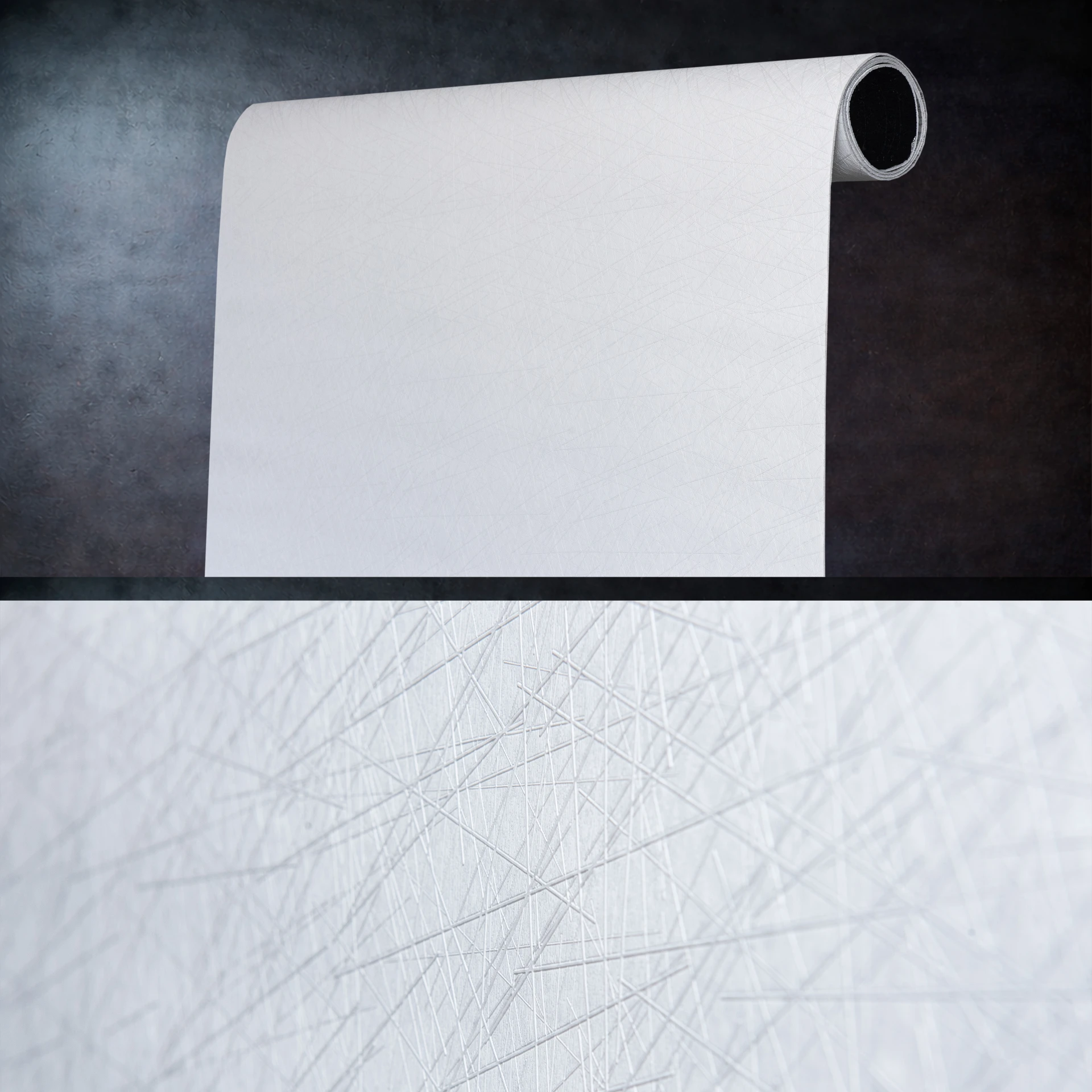 Decorative wall sticker, light gray linear pattern, 120 × 300 cm