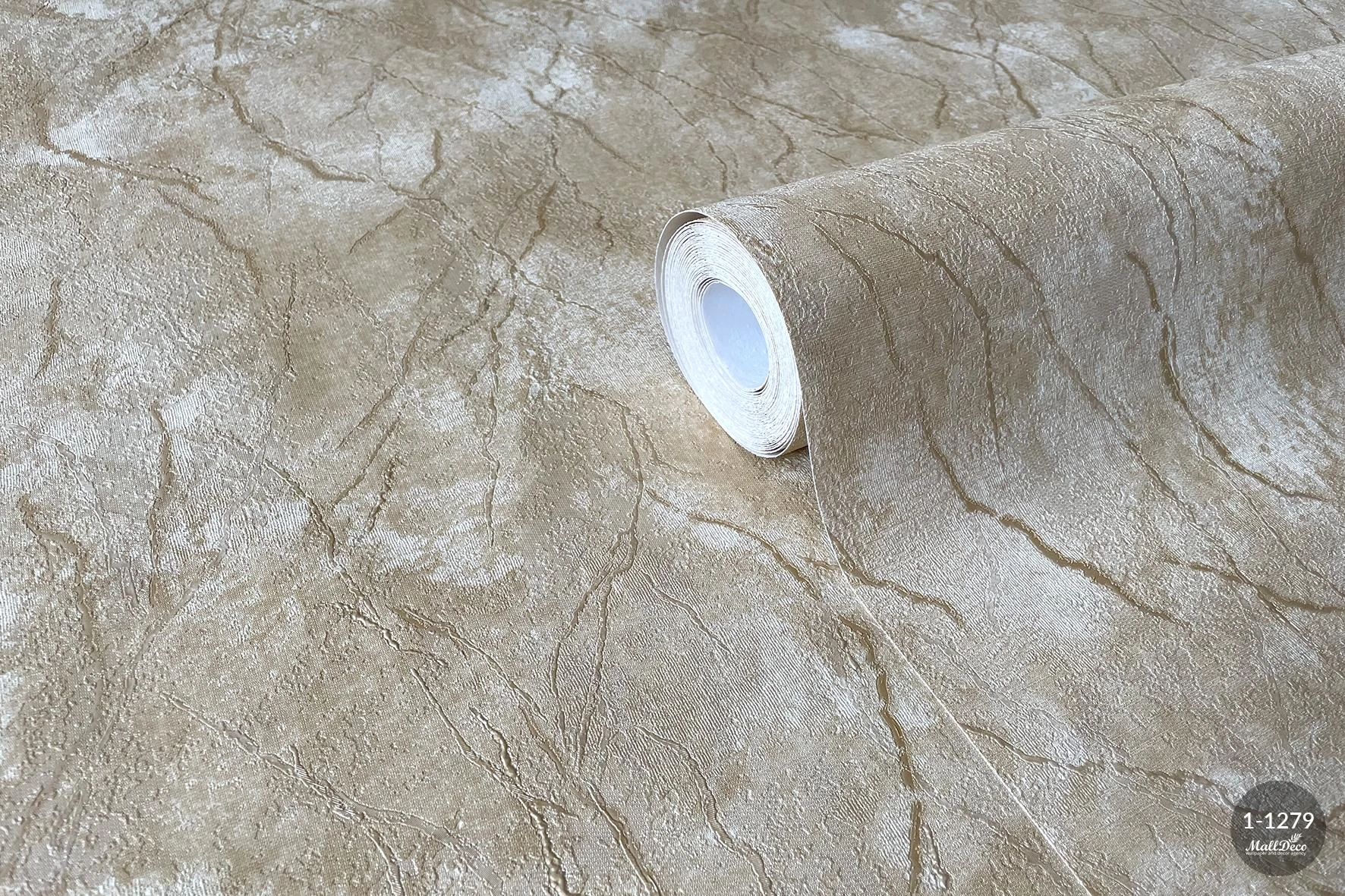 Bej Pattern Classic luxury wallpaper, beige textured vinyl, Aron pattern