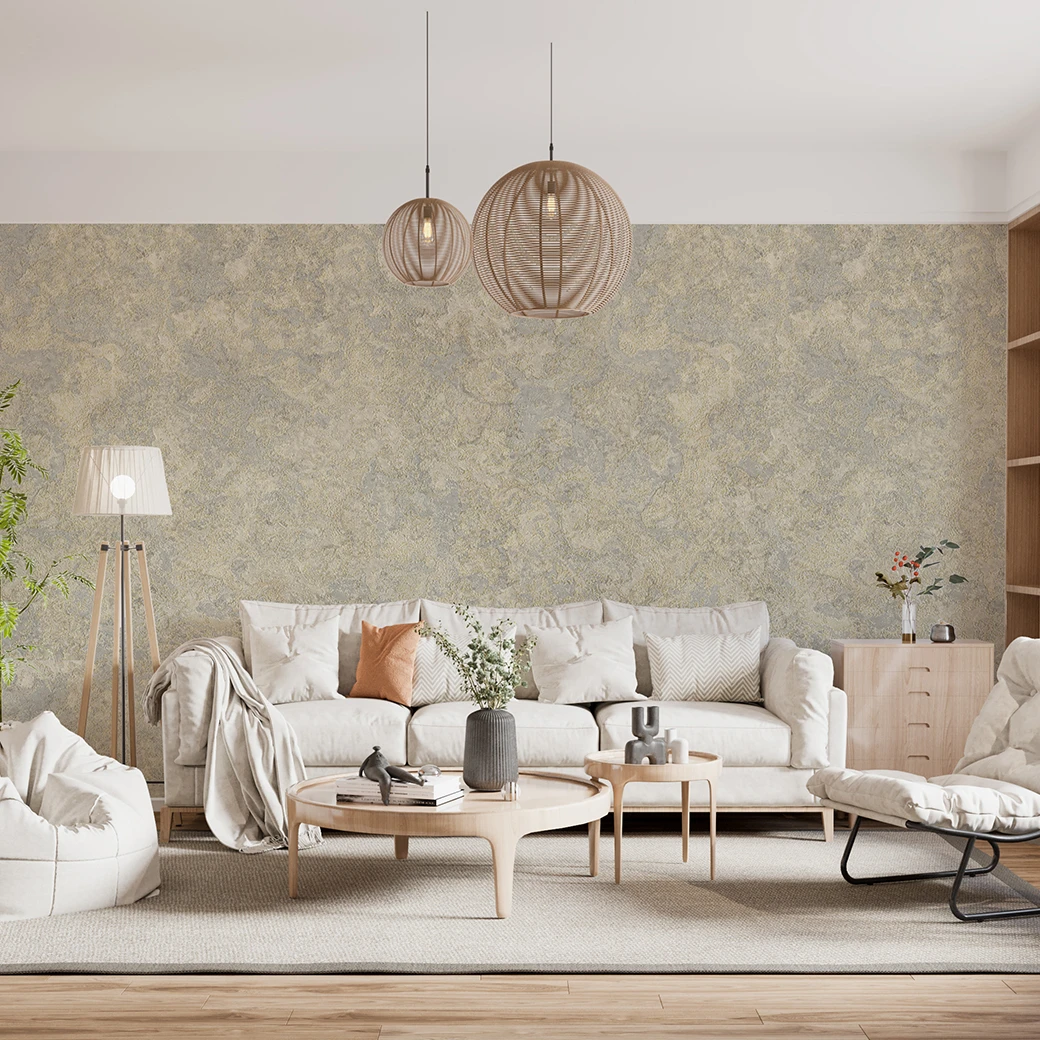 Luxury textured gray wallpaper, wine, Florence pattern