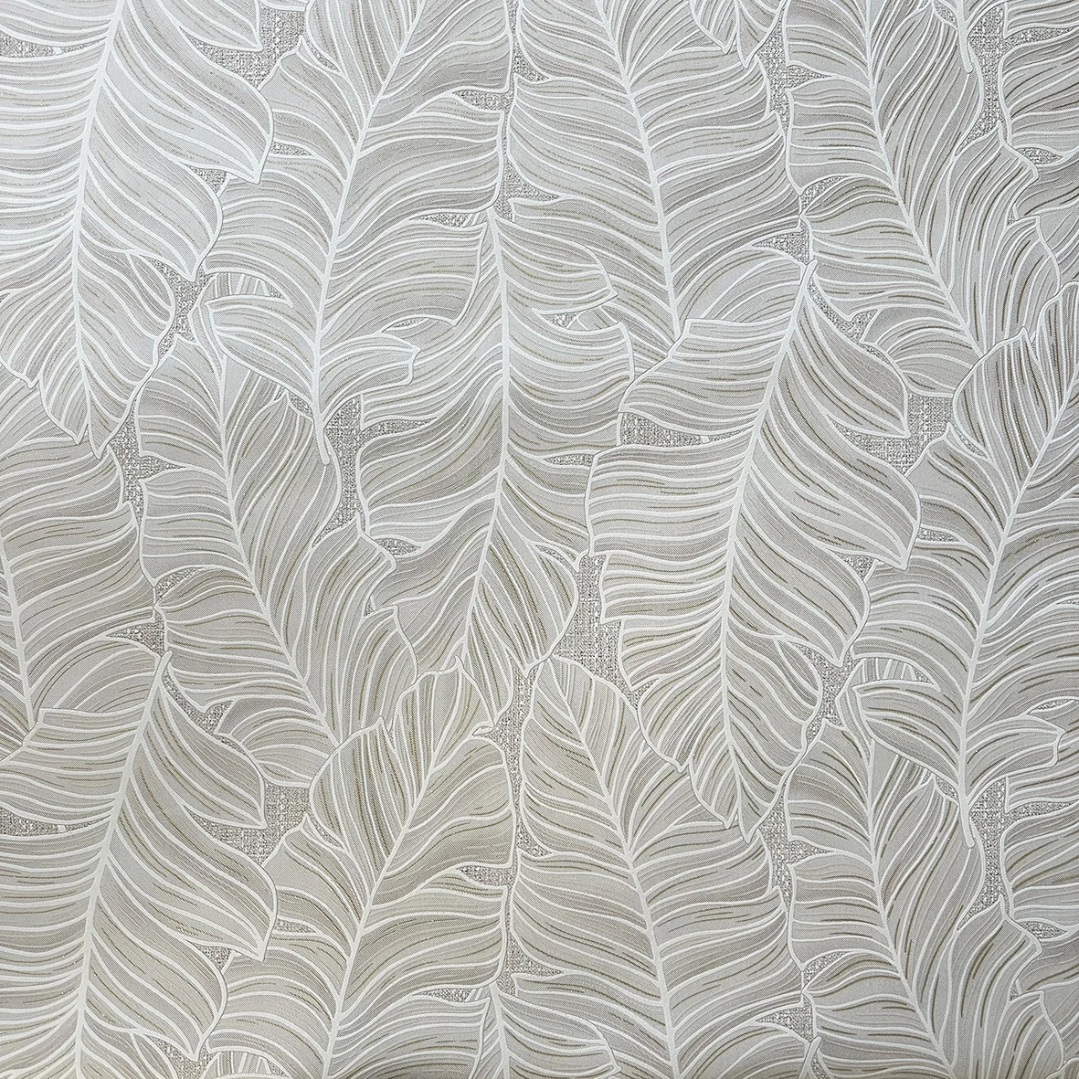 Bej Pattern Bedroom vinyl wallpaper, beige leaves, Natura pattern