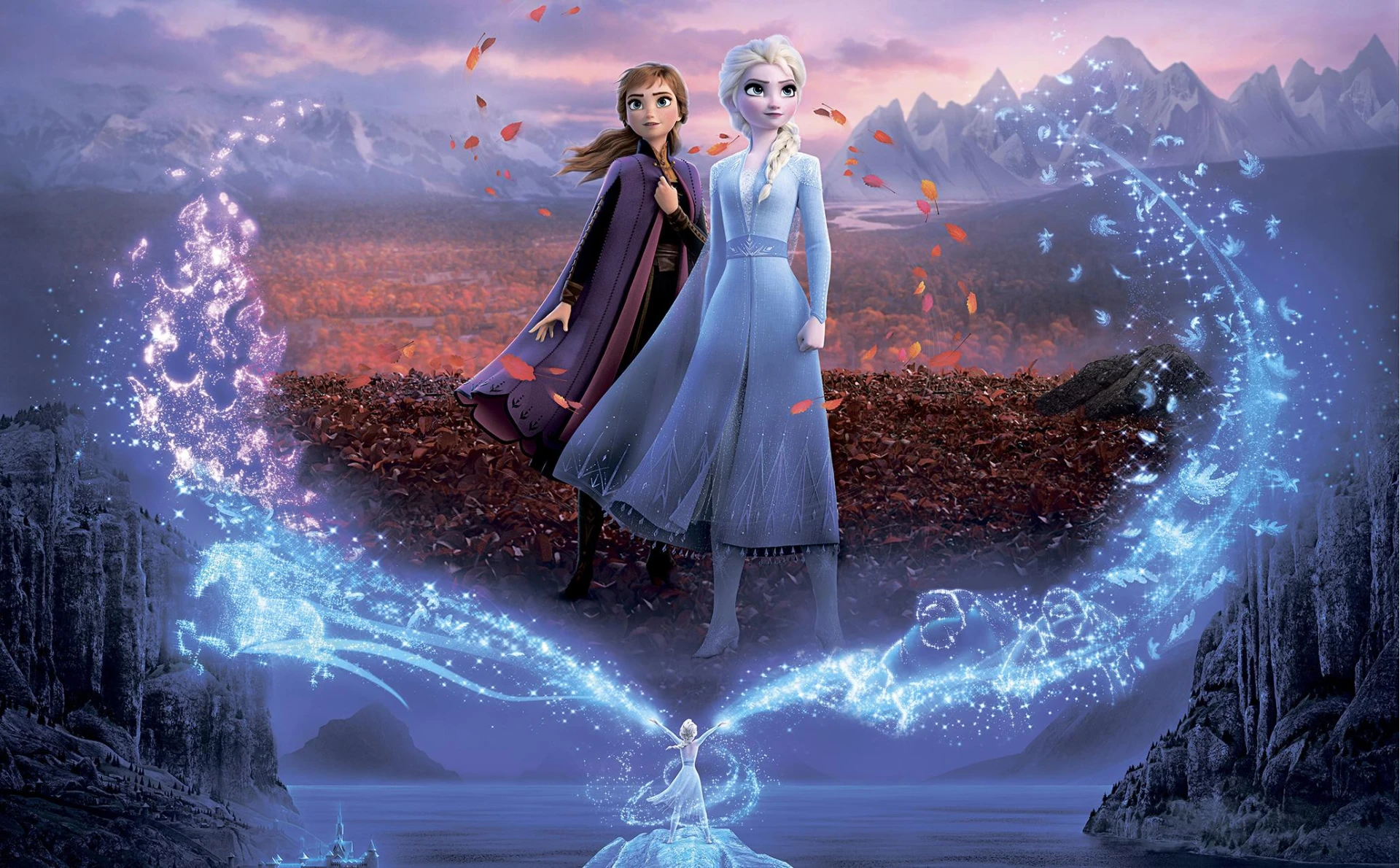 Si Anna Children's photo wallpaper. Elsa and Anna. Art.030006