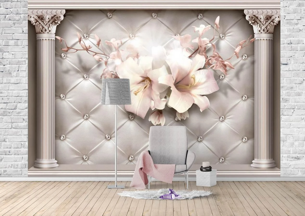 3D Photo Wallpaper. Floral Refinement. Art.05009