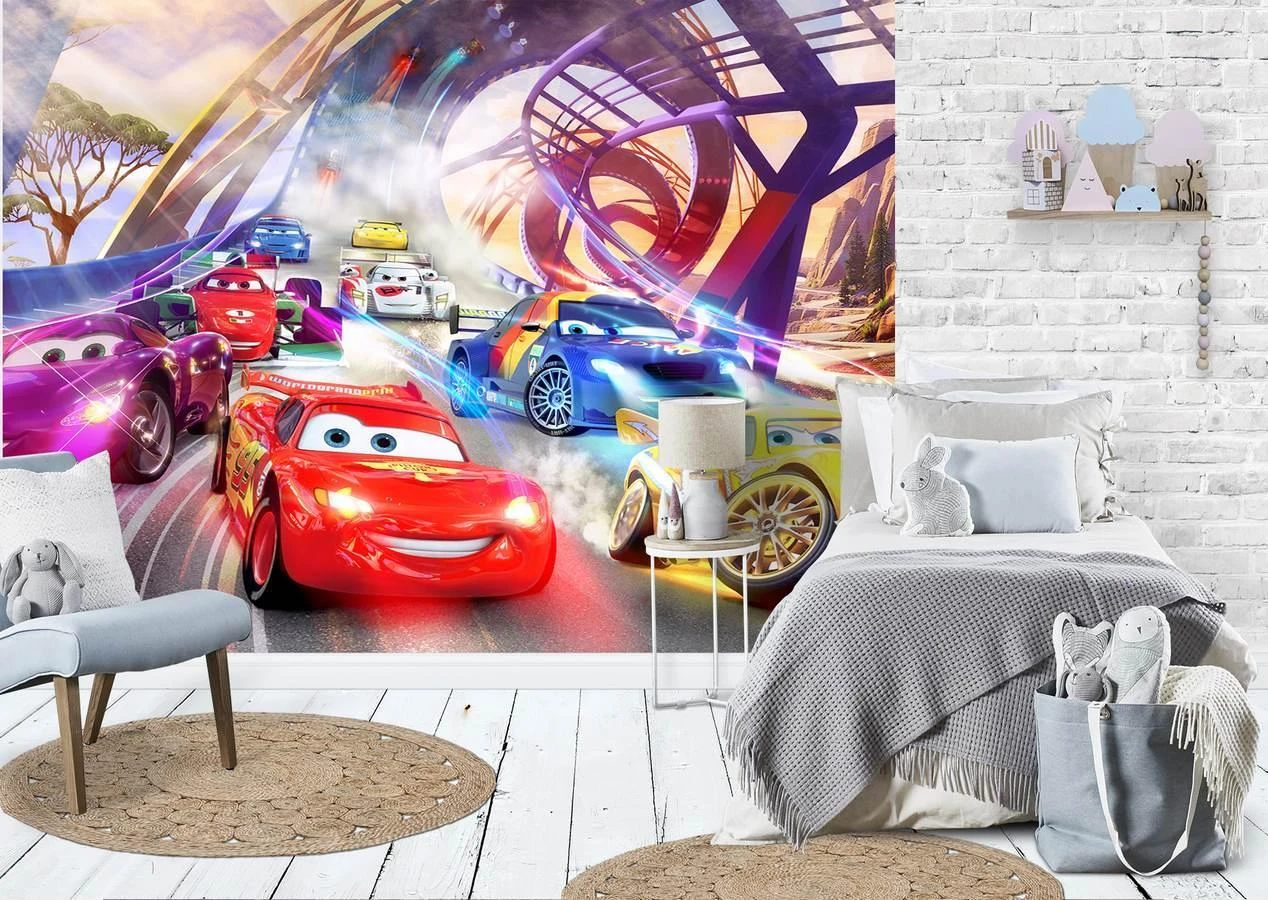 lightning mcqueen wallpaper for bedroom