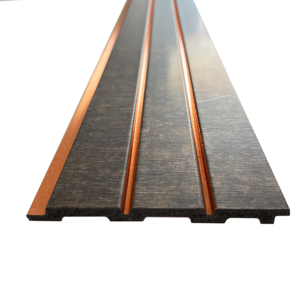 Textured decorative ribbing, shades of brown, 120 mm
